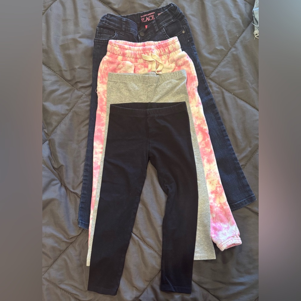 The Children's Place & Cat & Jack Assorted Pants Bundle 4 pair all sz 5T